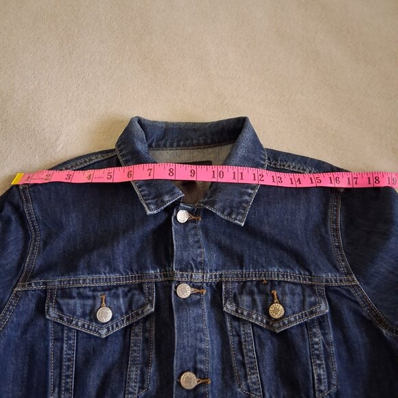Lucky Brand Women's Size Large Tomboy Trucker Medium Wash Denim Jacket - Picture 13 of 16